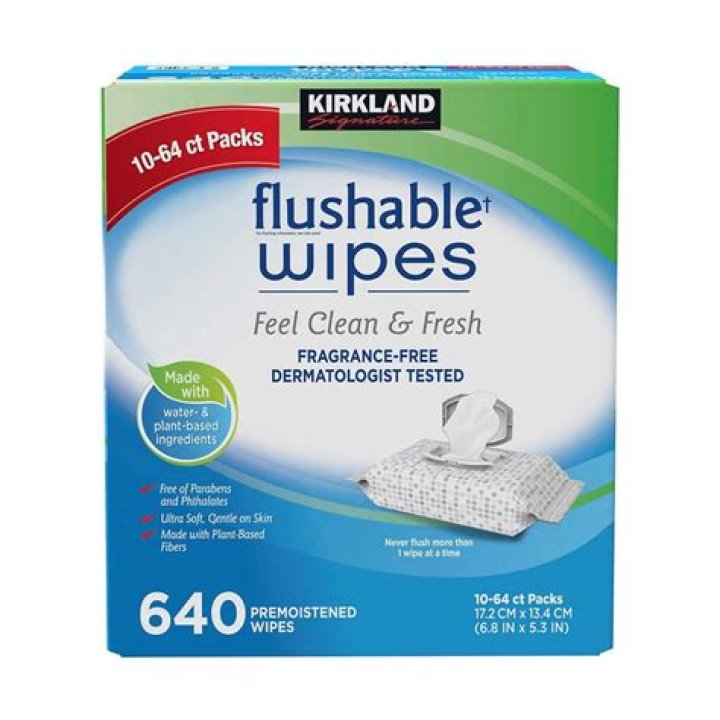 Are Kirkland baby wipes flushable?