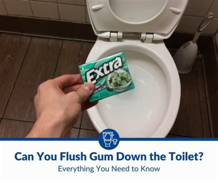 Can you flush gum down the toilet?