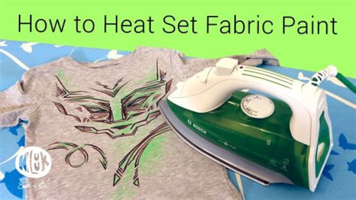 Does fabric paint need to be heat set?