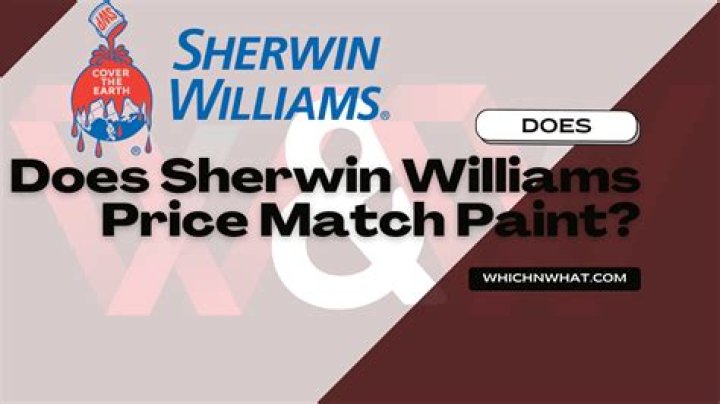 Does Sherwin Williams price match?