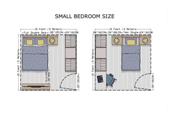 How can I make a small bedroom?