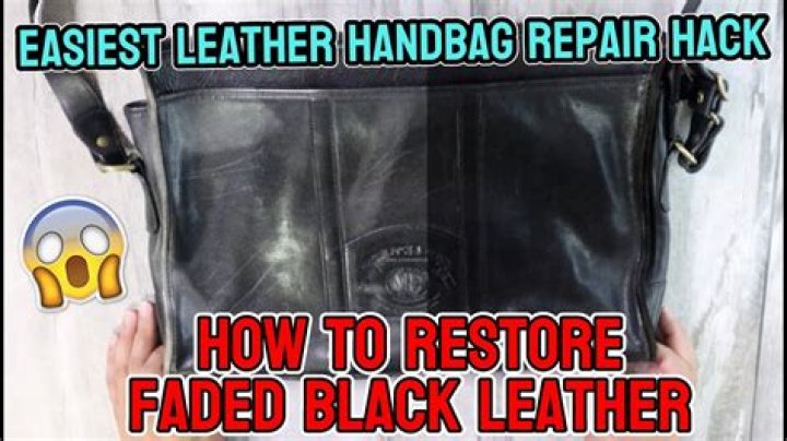 How can I restore my leather purse at home?