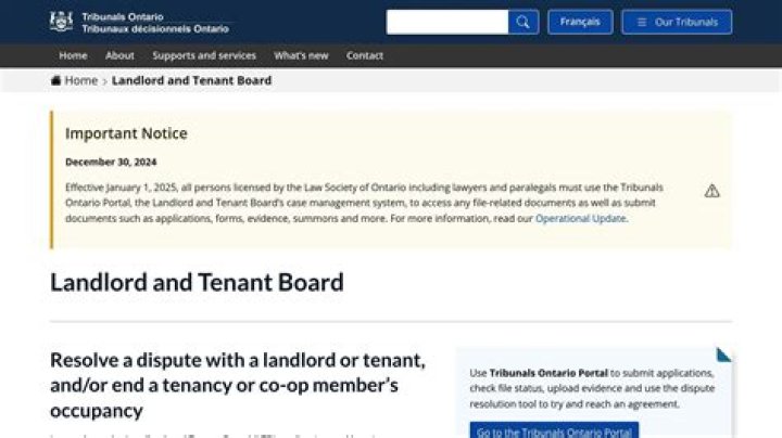 How do I contact the Landlord Tenant Board?