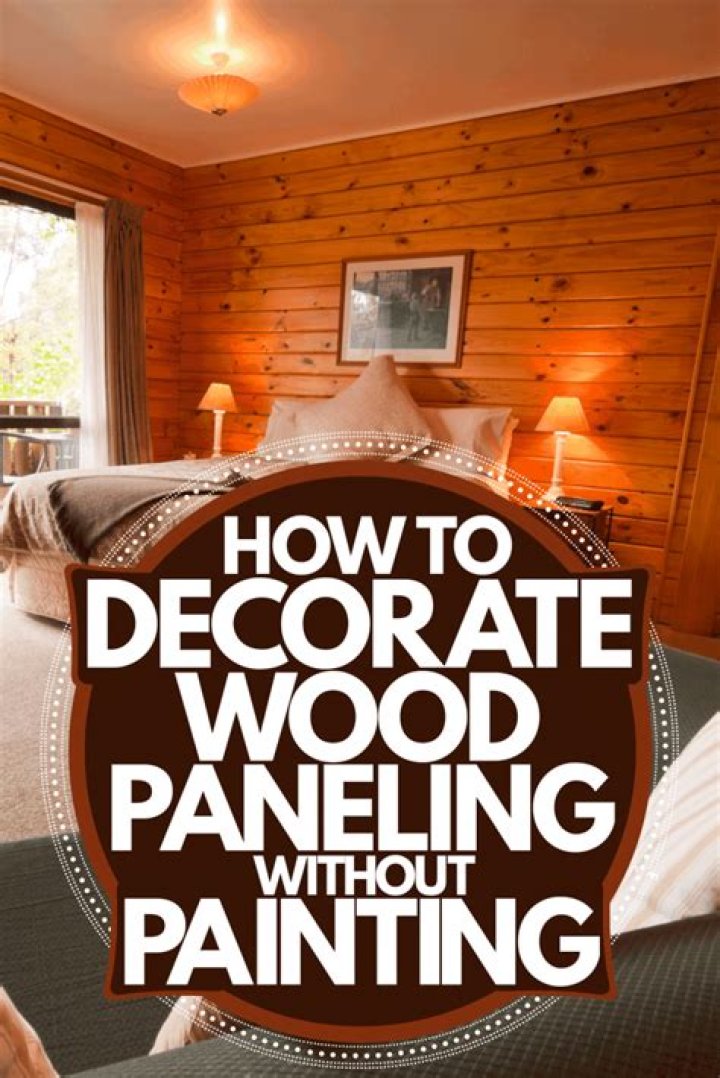 How do you brighten a room with wood paneling?
