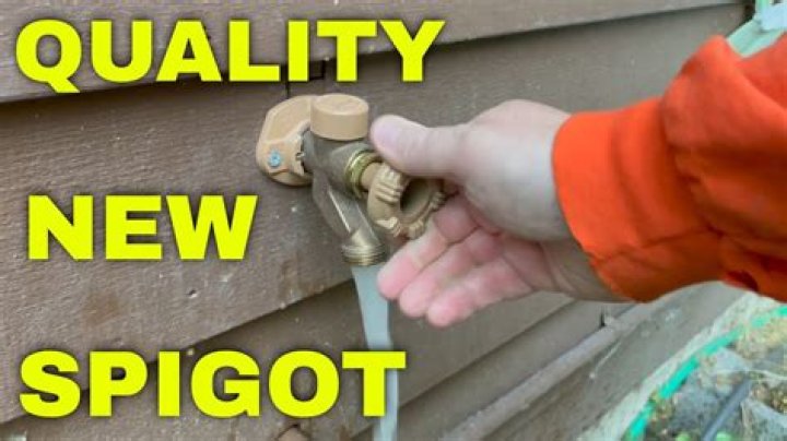 How do you change a water spigot?