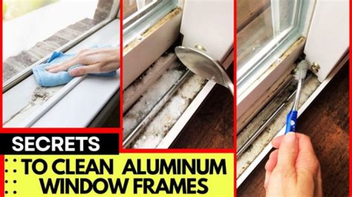 How do you clean aluminum window screens?