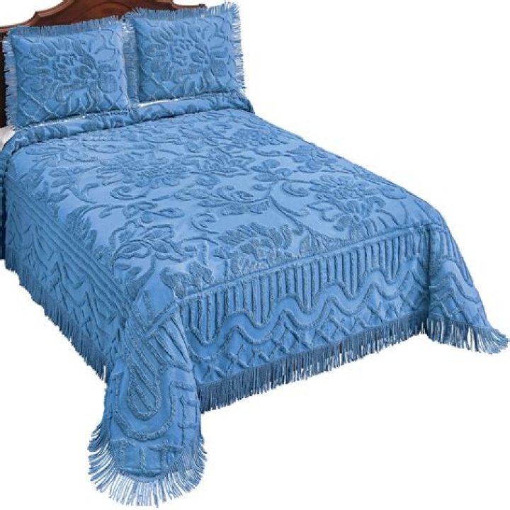 How do you clean vintage chenille bedspread?