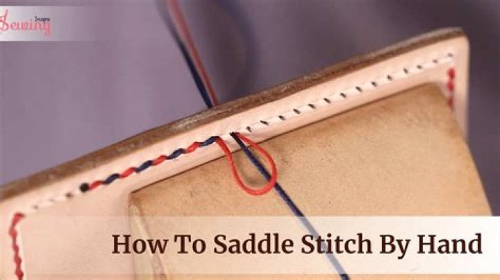 How do you do a saddle stitch?
