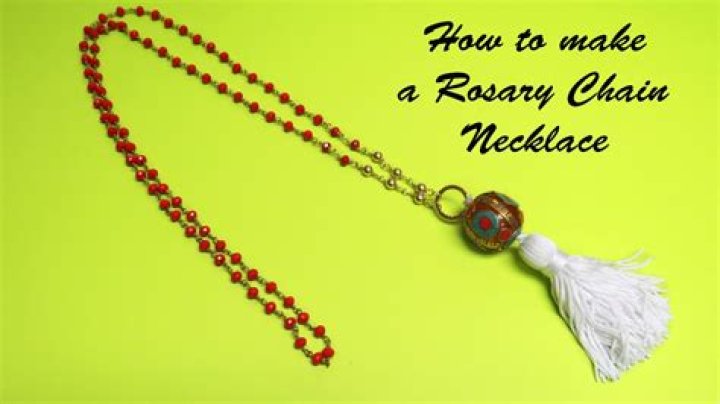 How do you make a rosary chain link?