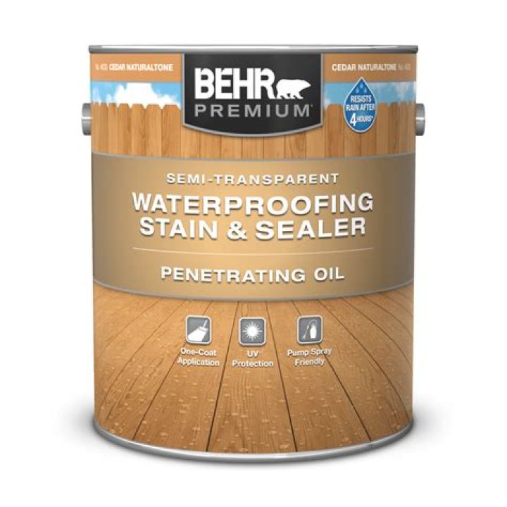 How do you remove Behr semi transparent stain?