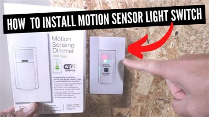 How do you turn off a motion sensor light switch?