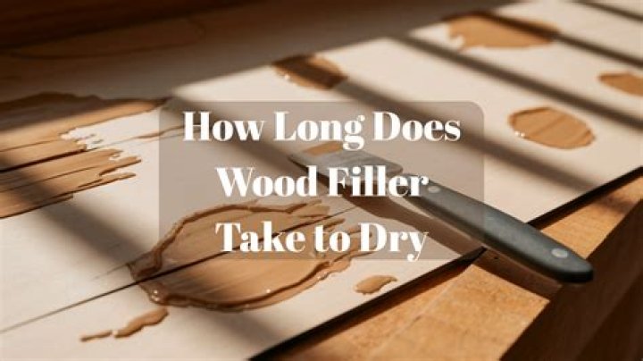 How long does Elmers wood filler take to dry?