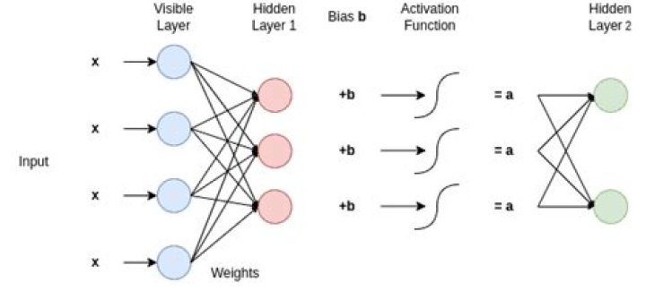 How many layers has a RBM restricted Boltzmann machine )?
