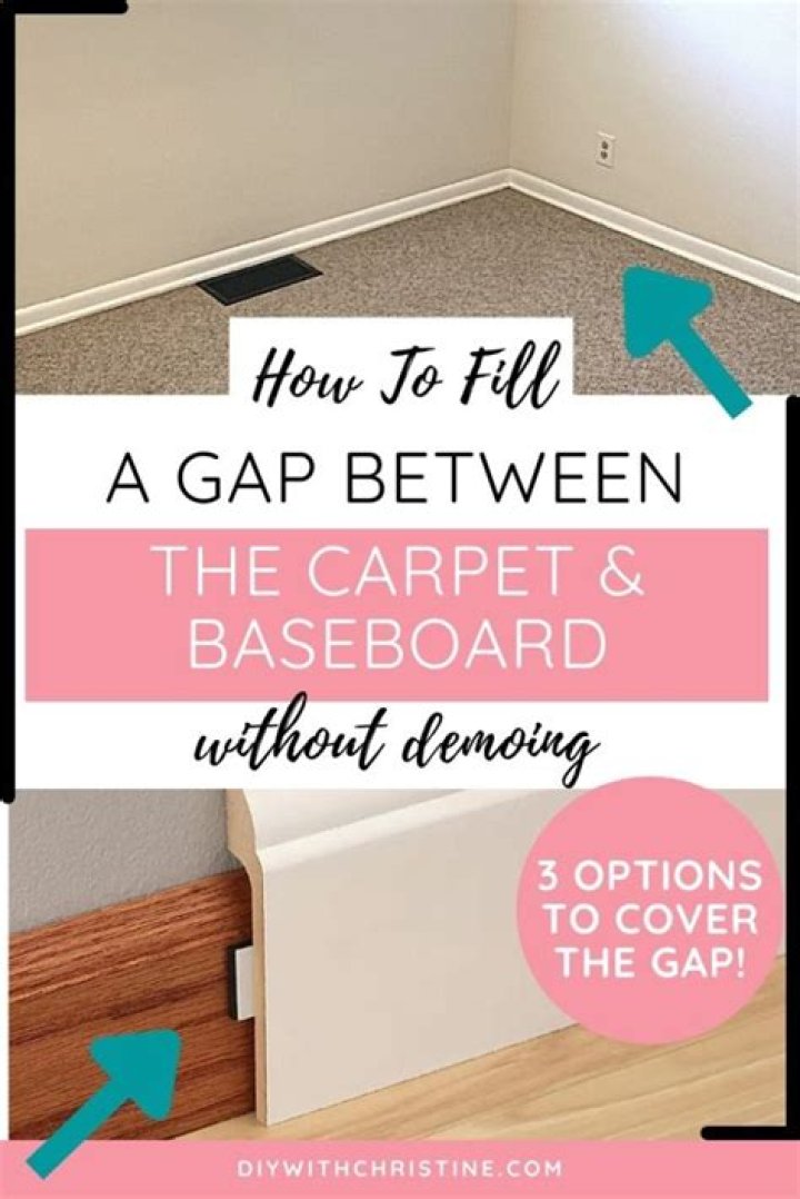 How much space do you need between carpet and baseboard?