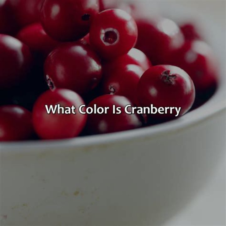 Is Cranberry a red color?