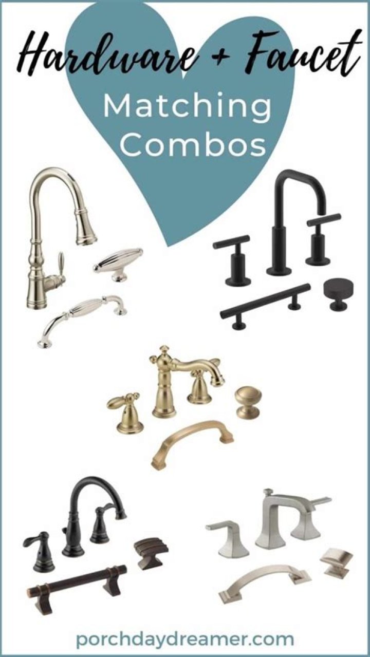 Should faucet match cabinet hardware?