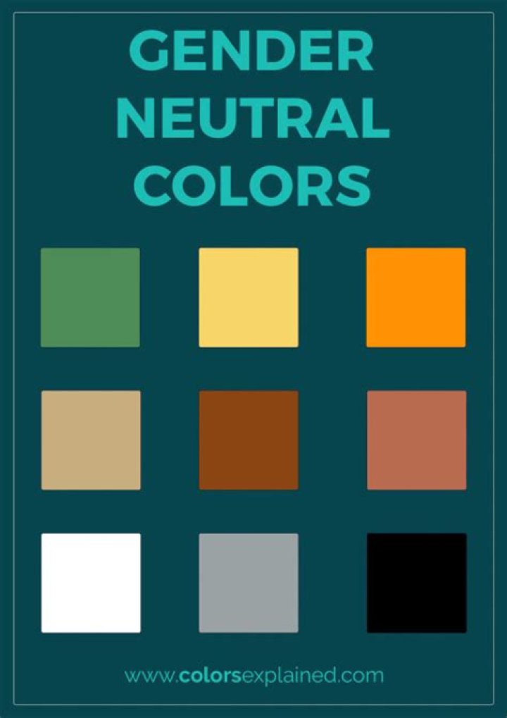 What are some gender neutral colors?