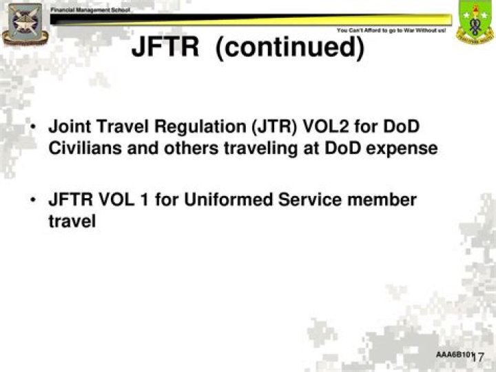 What are the Federal Travel Regulations?