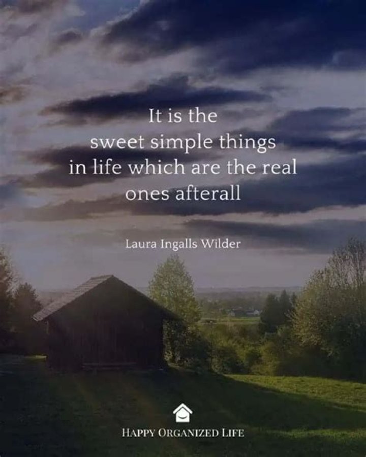What are the simple things in life?