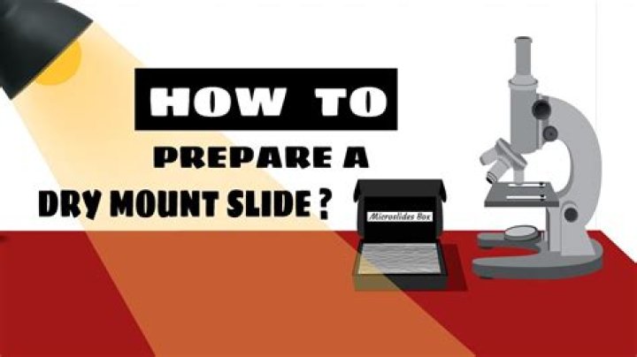 What is a dry mount slide?