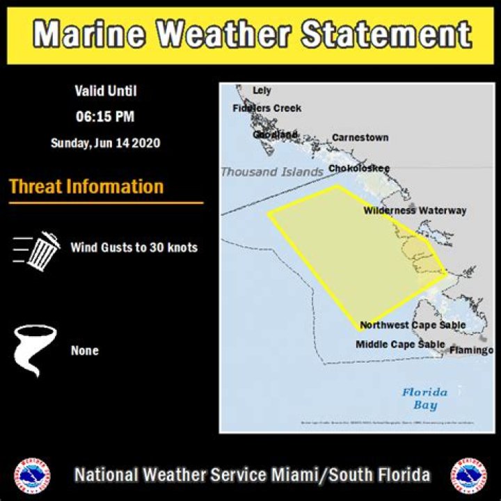 What is a Marine Weather Statement?