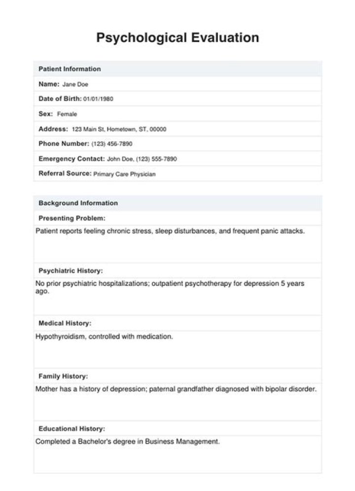 What is a psychological technician?