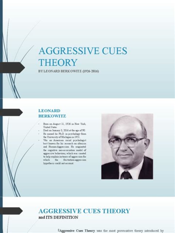What is aggressive cues theory?