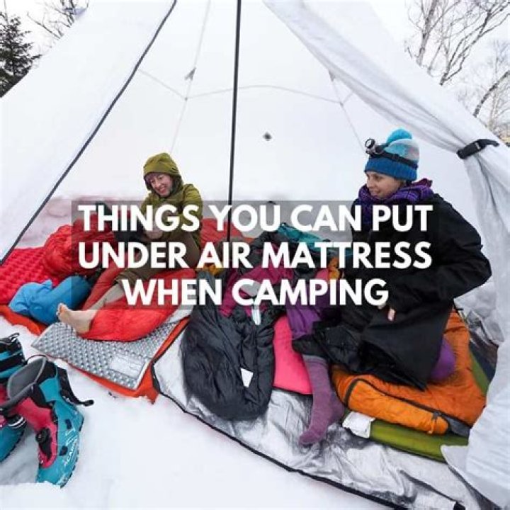 What is best to put under tent?