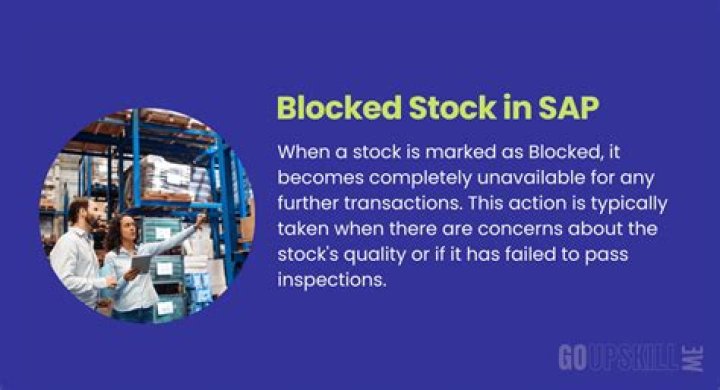 What is blocked stock in SAP?