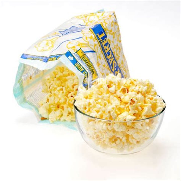 What is in a microwave popcorn bag?
