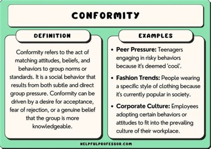 What is the best definition of conformity?