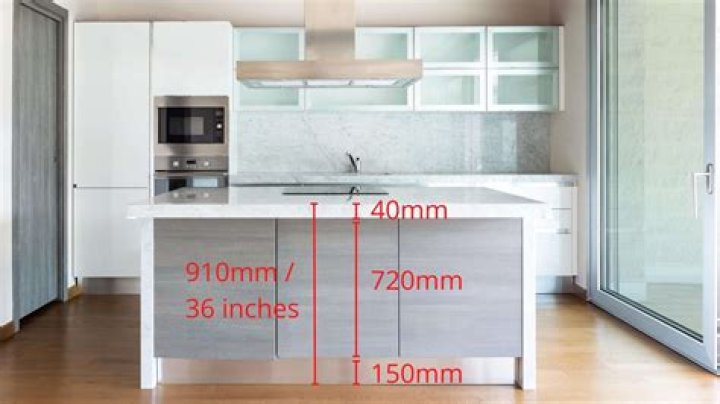 What is the height of a kitchen island?