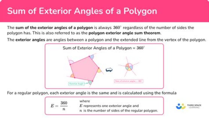 What is the sum of all exterior angles of a pentagon?
