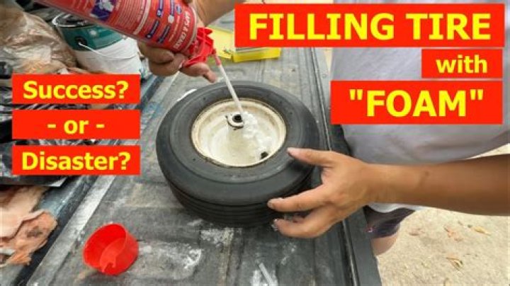 What type of foam is used to fill tires?