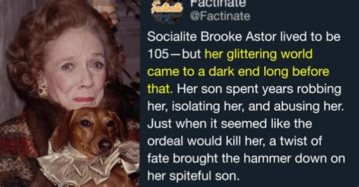 When did Brooke Astor die?