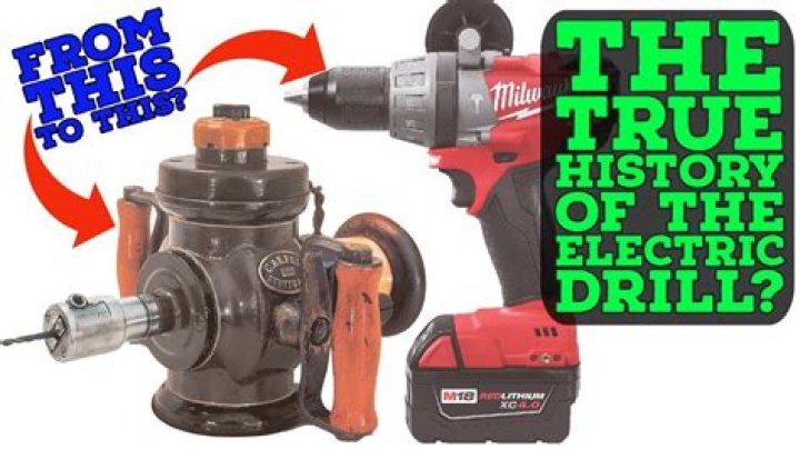 When was the first portable drill invented?