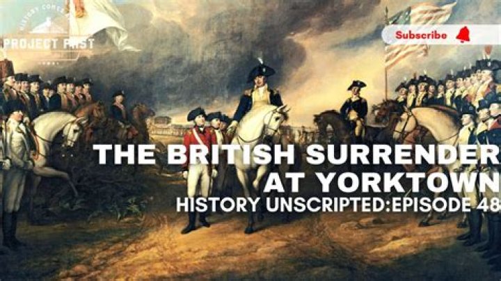 Who accepted the surrender at Yorktown?