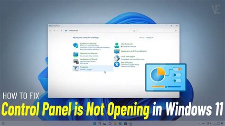Why is Control Panel not opening?