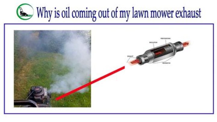 Why is my lawn mower blowing oil out the exhaust?